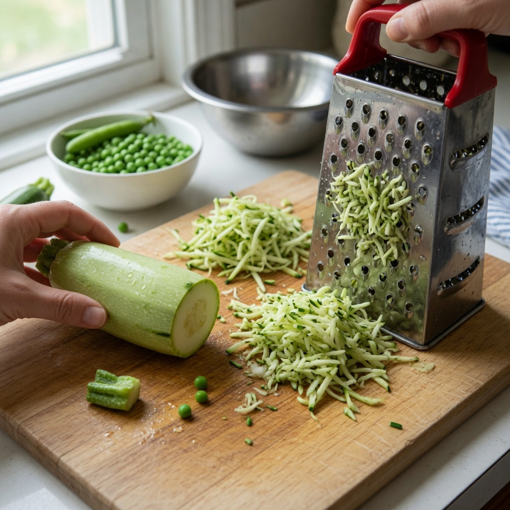 Zucchini Pea Guinea Pig Mash step 2
